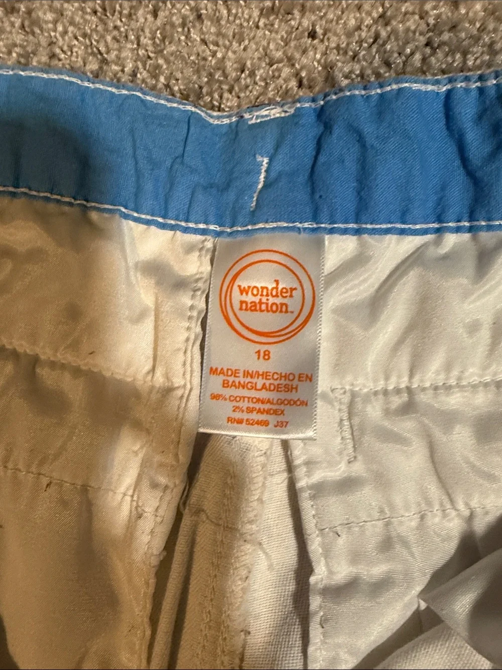 wonder nation Boys' Shorts - Navy, Light Gray, Cream & Beige Embroidered